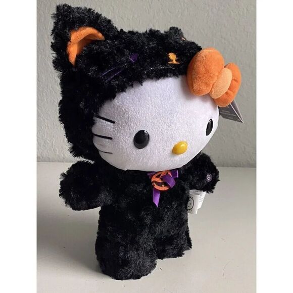 Hello Kitty Side Stepper Black Cat Costume Halloween HARPSI Pumpkin NEW - Picture 7 of 9